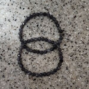 Handmade Tanzanian Lolite Beaded Bracelet Set